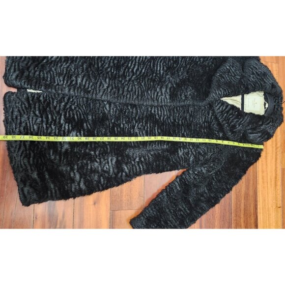 Kate Spade New York Faux Fur Coat Women’s M Elegant Textured Plush Winter Jacket - Picture 12 of 14